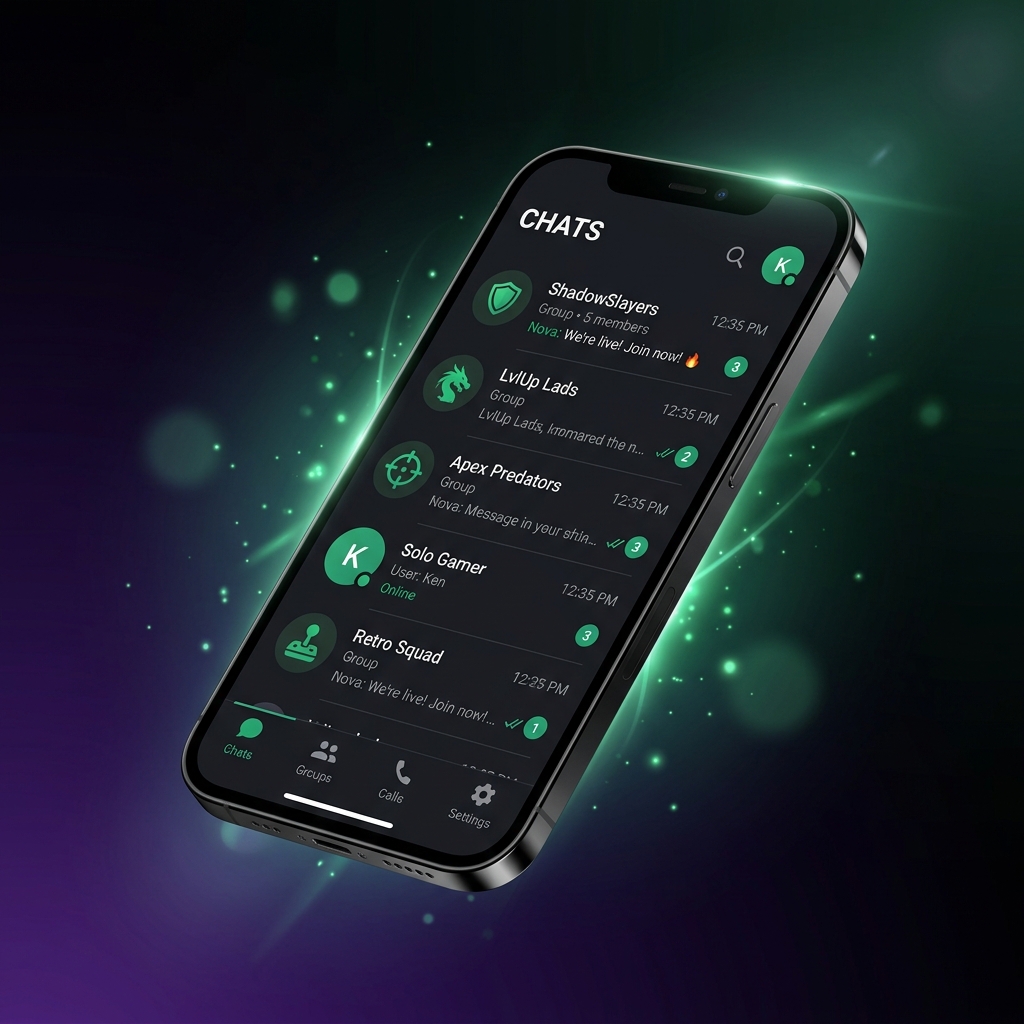 App interface on phone